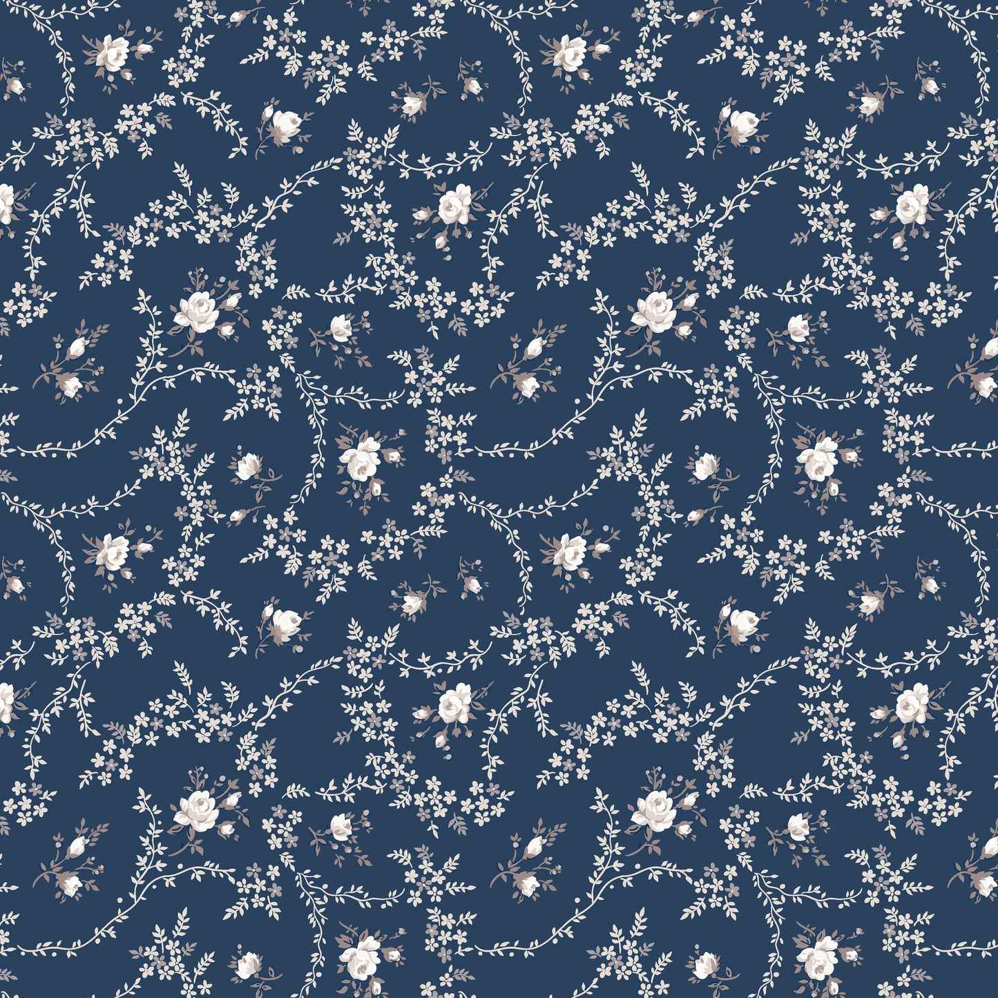 Serenity Blues Vines Navy