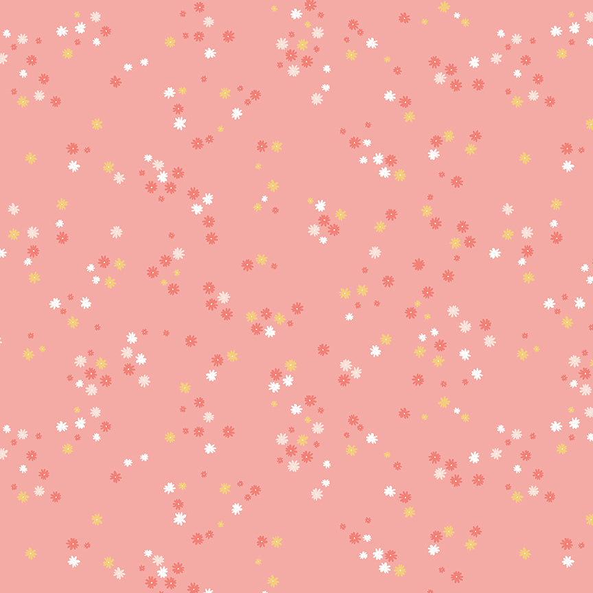 Between the Pages Flowers Coral