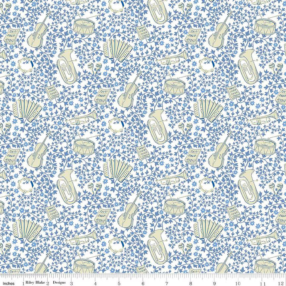 Liberty Garden Party Blue China Musical Meadow A