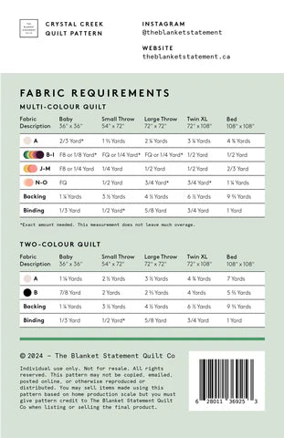 The Crystal Creek Quilt