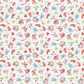 Americana Digital Medium Floral Y4774-2 Light Cream