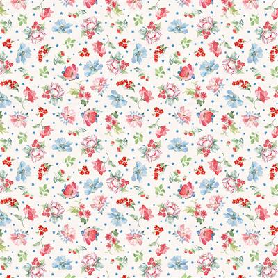 Americana Digital Medium Floral Y4774-2 Light Cream
