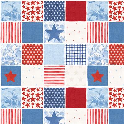 Americana Digital Patchwork Y4773-55 Multi Color
