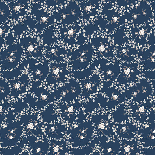 Serenity Blues Vines Navy
