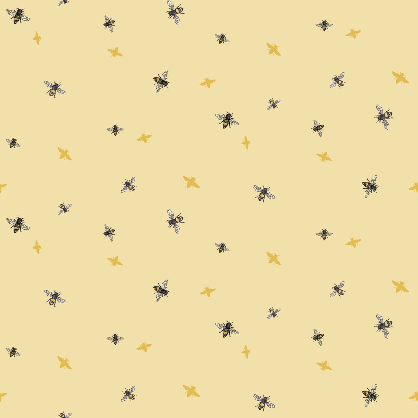 Honey Bees and Flowers Please Bees Yellow