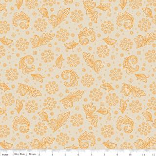 Cheddar at Twilight Scarf 107/108" Wide Back Cream