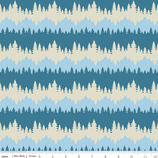 Only You Tree Stripe Cadet