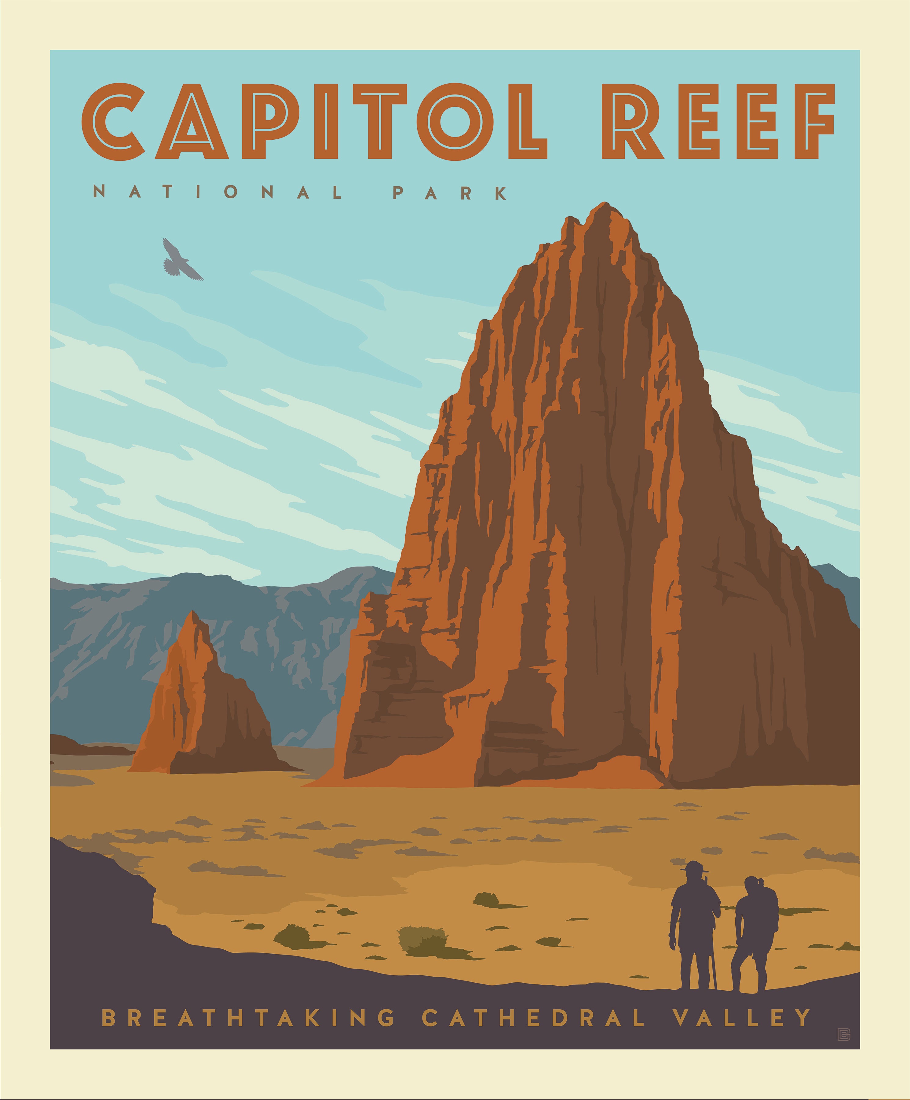 National Parks Poster Panel Capitol Reef