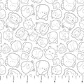Squishmallows Tossed Friends White