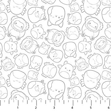Squishmallows Tossed Friends White