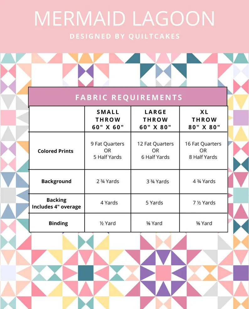 Mermaid Lagoon Quilt Pattern