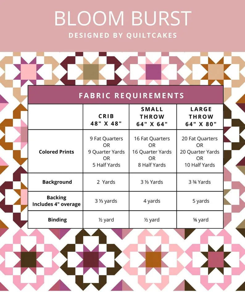 Bloom Burst Quilt Pattern
