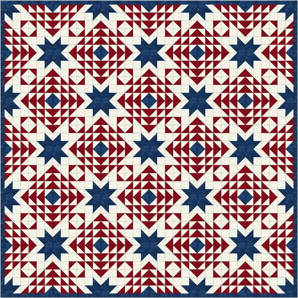 Nighttime Blooms Quilt Kit by Whitecotton Quilts